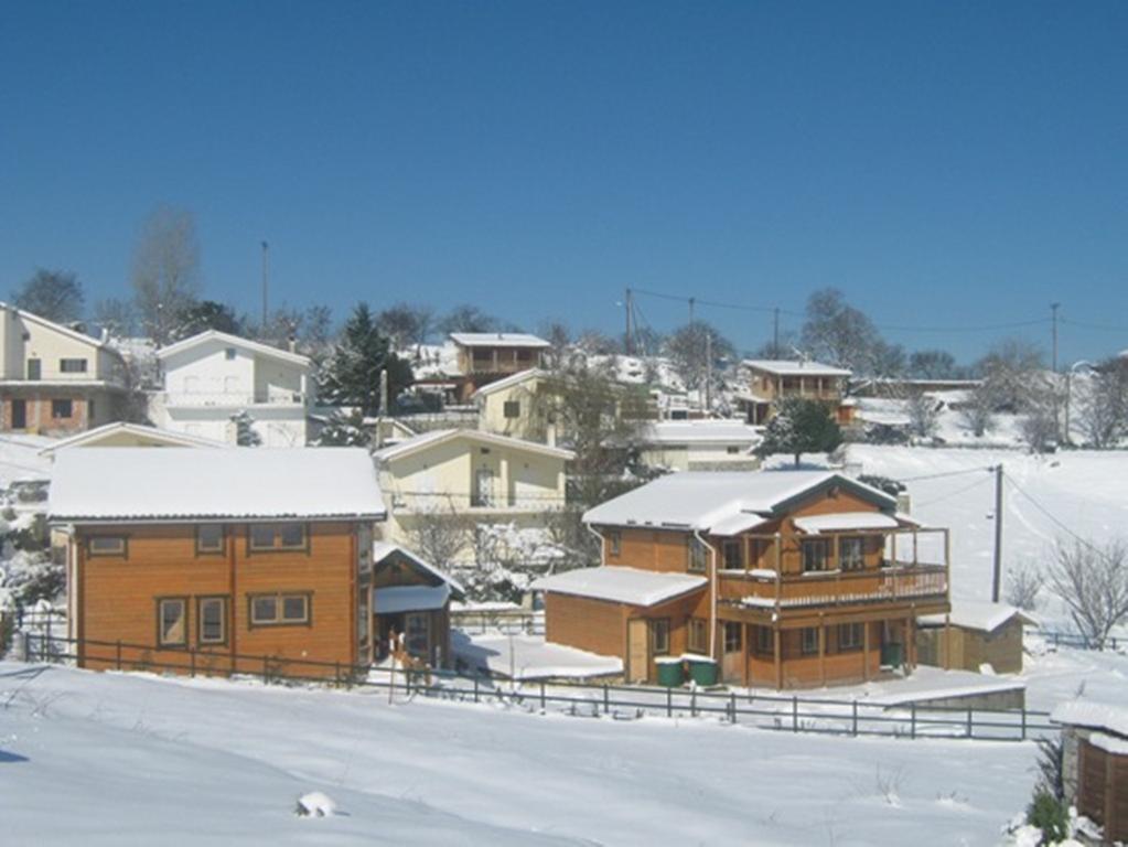 Zeus-Village Οικισμός Φινλανδικών Chalet Με Πισίνες & Γυμναστήριο Molos  Esterno foto